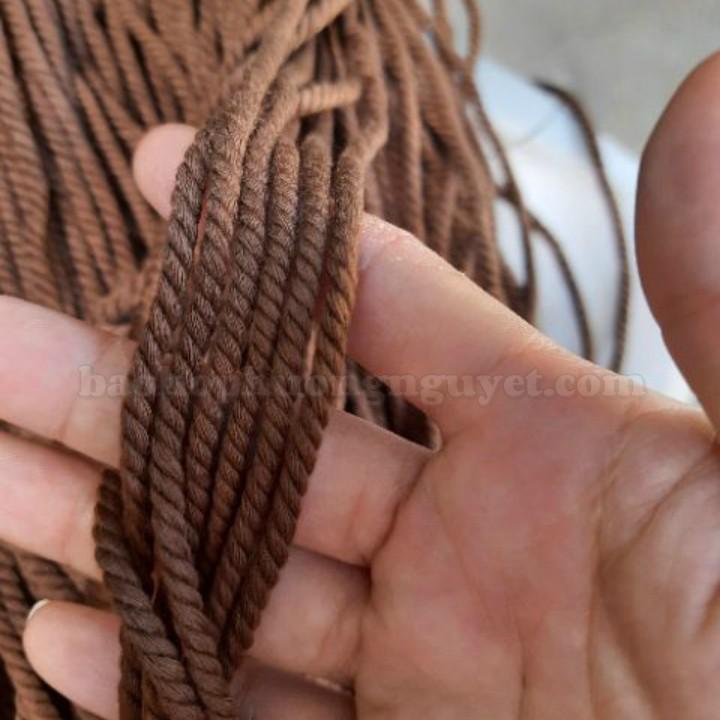 Dây macrame màu dây cotton xoắn, dây trang trí nhiều màu