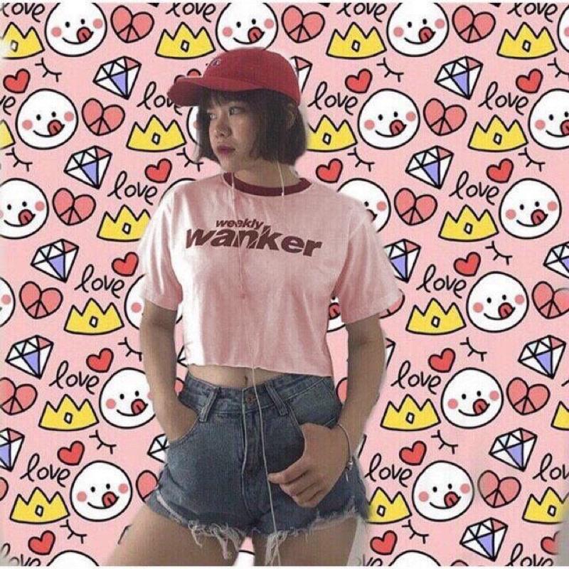 Áo Croptop viền đỏ