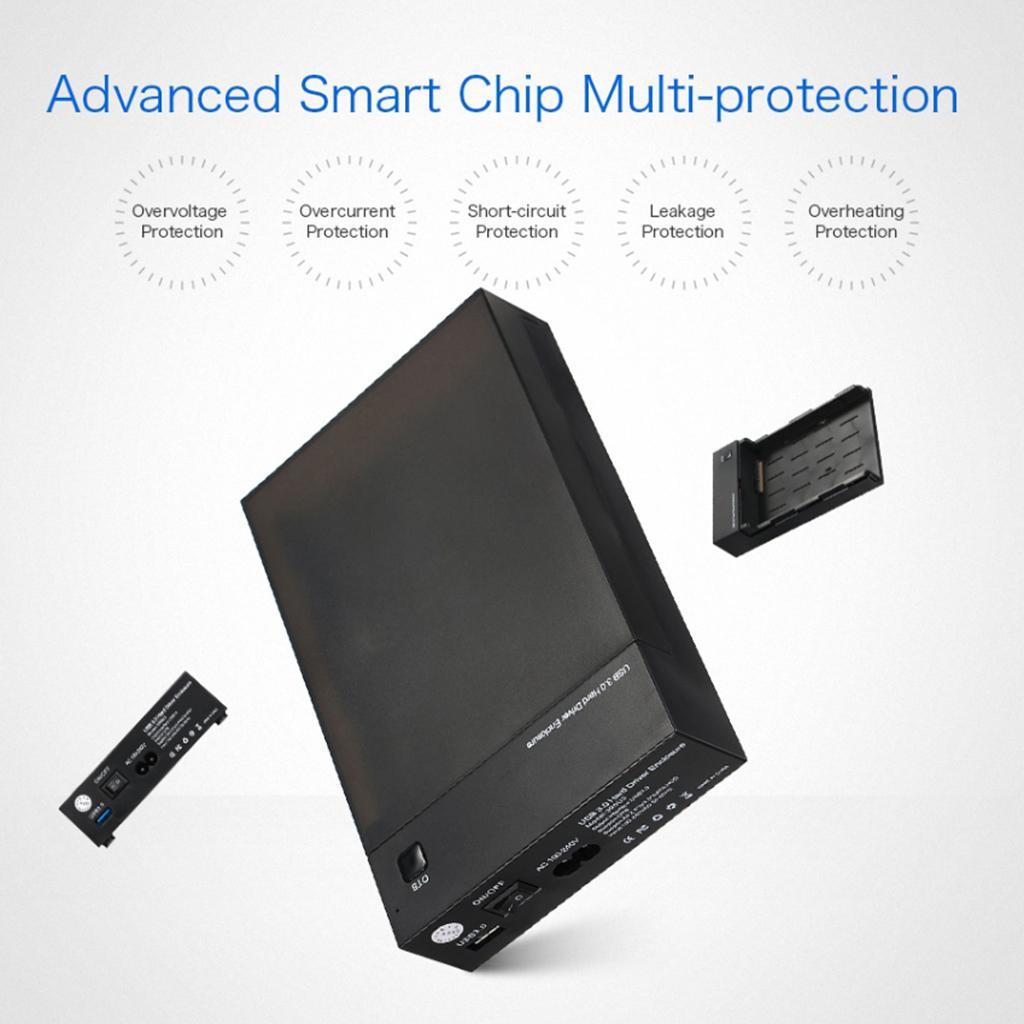 HDD SSD Case 3.5 2.5  to USB 3.0 External  Enclosure EU Plug