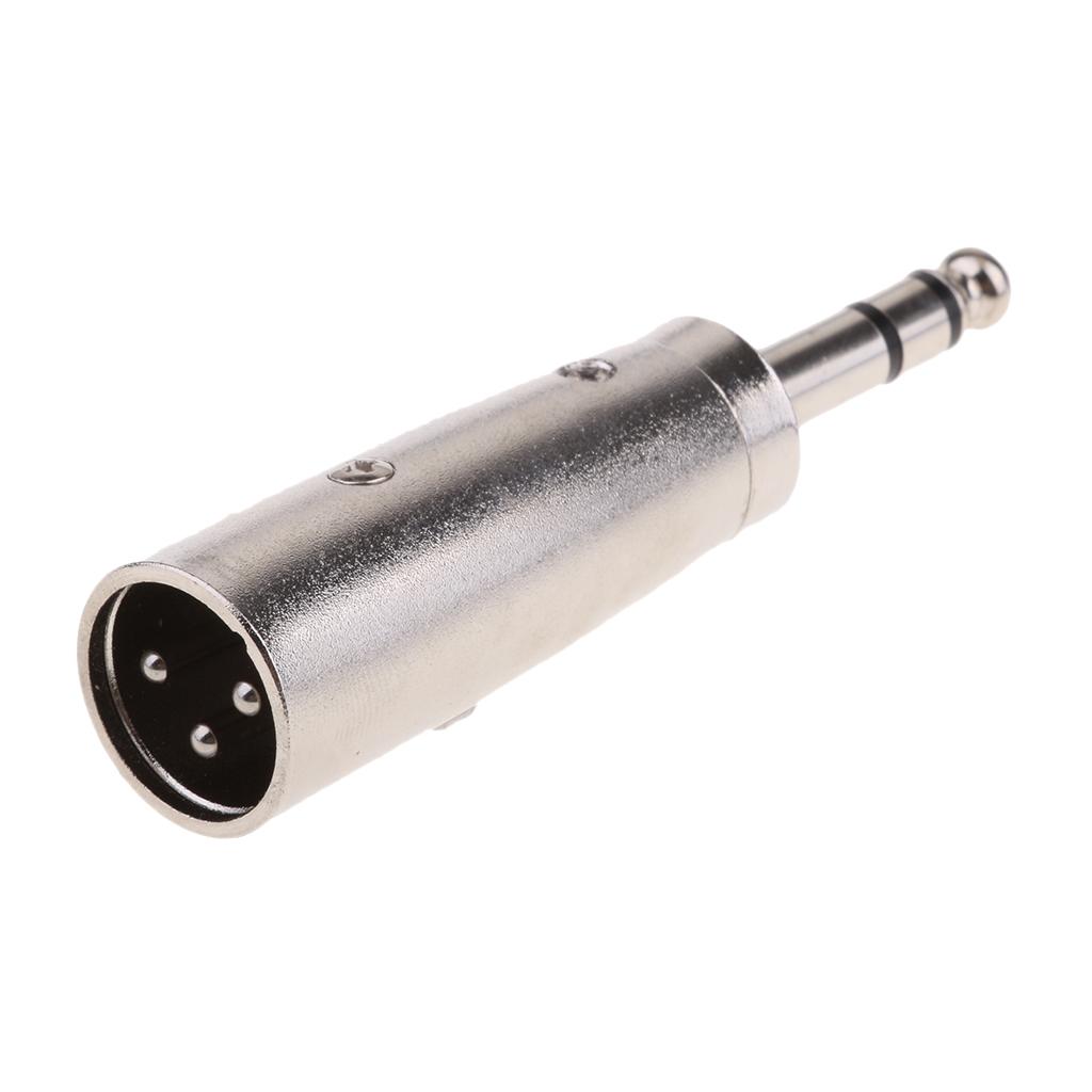 6.35 Mm TS Stereo Nam Cắm Để XLR Âm Thanh Adapter Chuyển Đổi