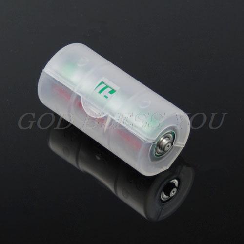 10 Chiếc AA Đến C Kích Thước Pin Adapter Chuyển Đổi Adapter Ốp Lưng Kết Hợp Tế Bào Pin Hộp Adapter Giá Đỡ Chuyển Đổi công Tắc