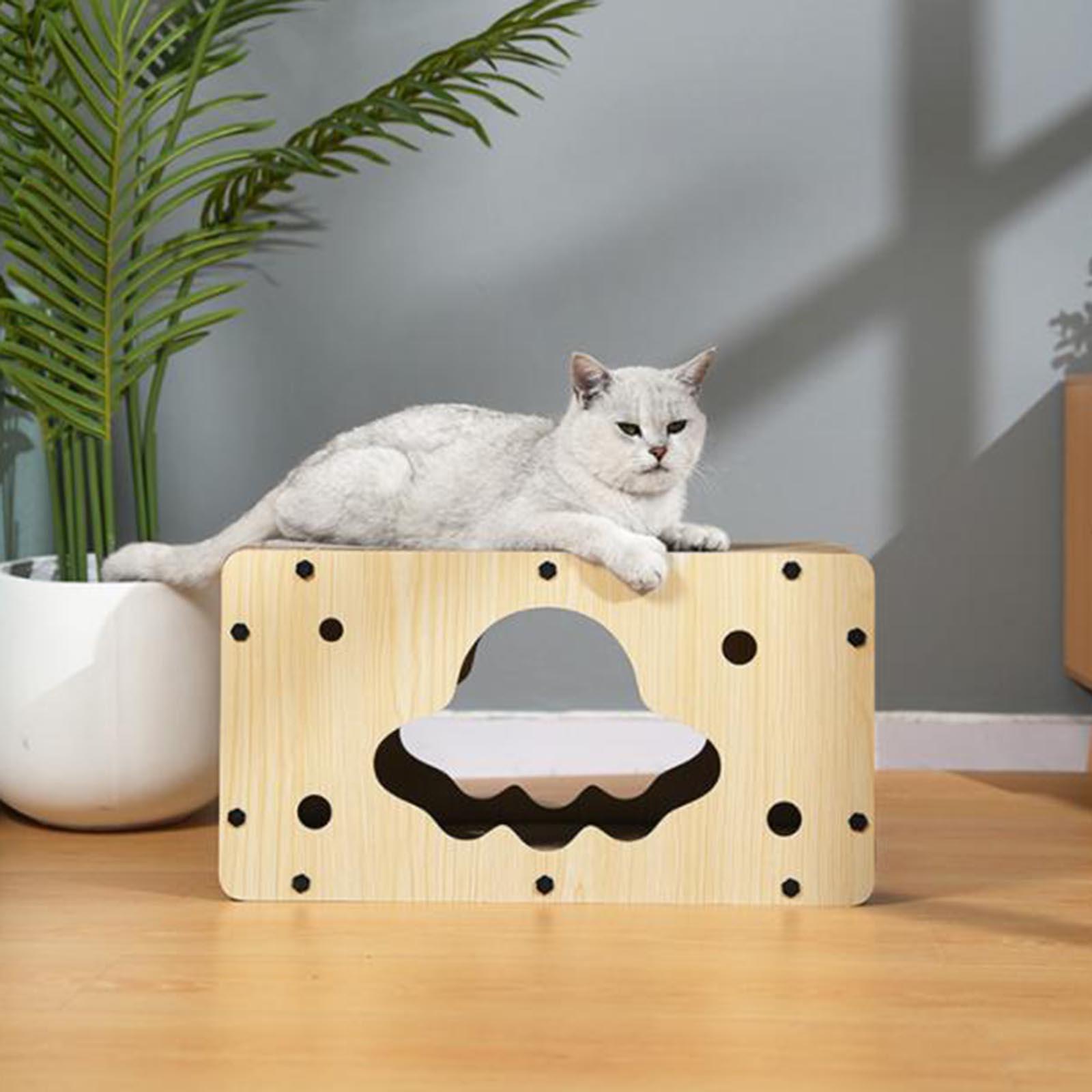 Cat Scratching Pad House Bed Corrugated Material Rectangle for Resting