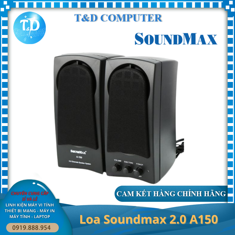 Loa vi tính SoundMax A150 10W - Hàng chính hãng Triệu Gia phân phối