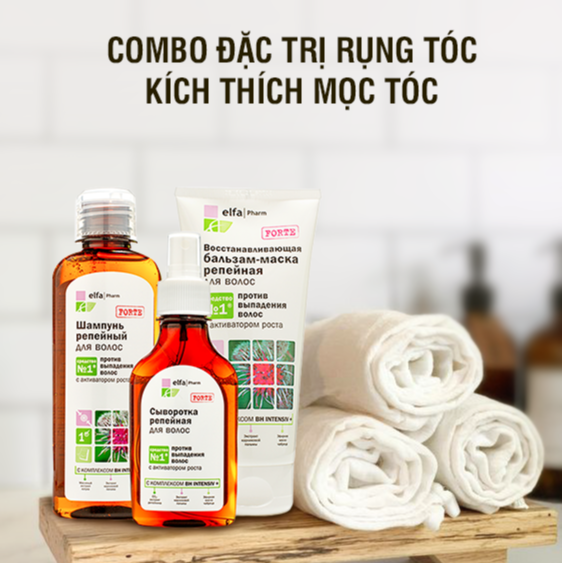 Tinh Chất Serum Mọc Tóc Elfa Pharm 100ml Dầu Thảo Dược 7in1, Chiết Xuất Ngưu Bàng Ngăn Ngừa Rụng Tóc