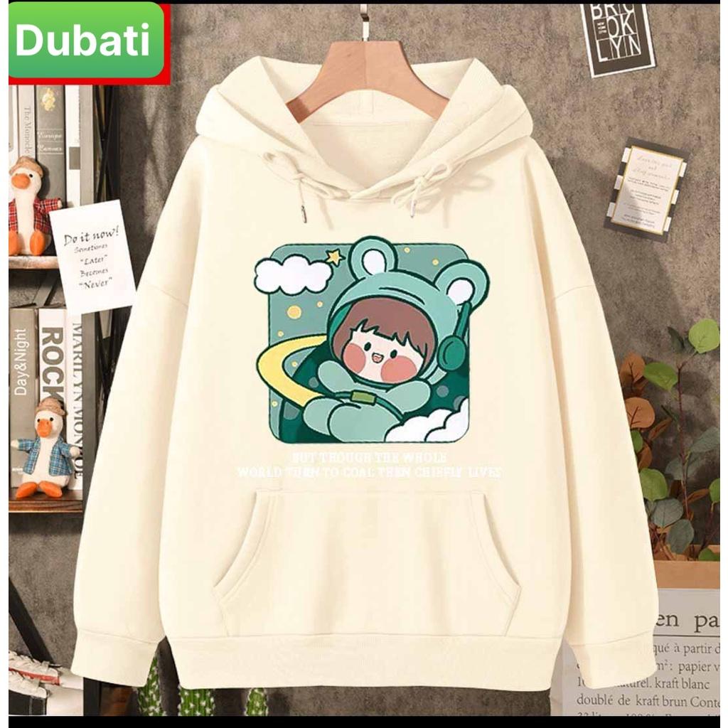 ÁO KHOÁC HOODIE NAM NỮ UNISEX CHẤT NỈ DÀY PHOM FROM RỘNG CEM BÉ CUTE UNISEX SÀNH ĐIỆU VIP- DUBATI FASHION