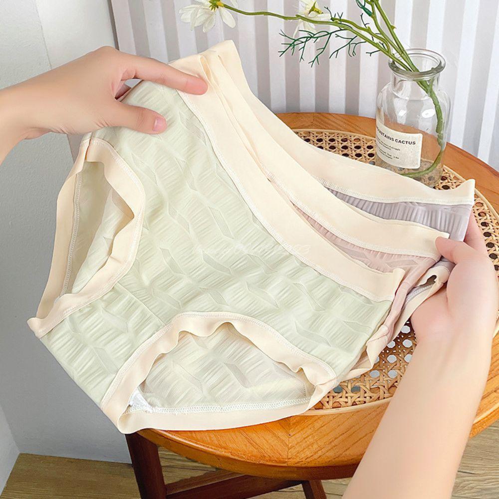 Quần lót nữ ĐÚC SU NHÚN VIỀN LỚN CaoCấp MềmMịn,thoáng Mát Women - Tím nhạt