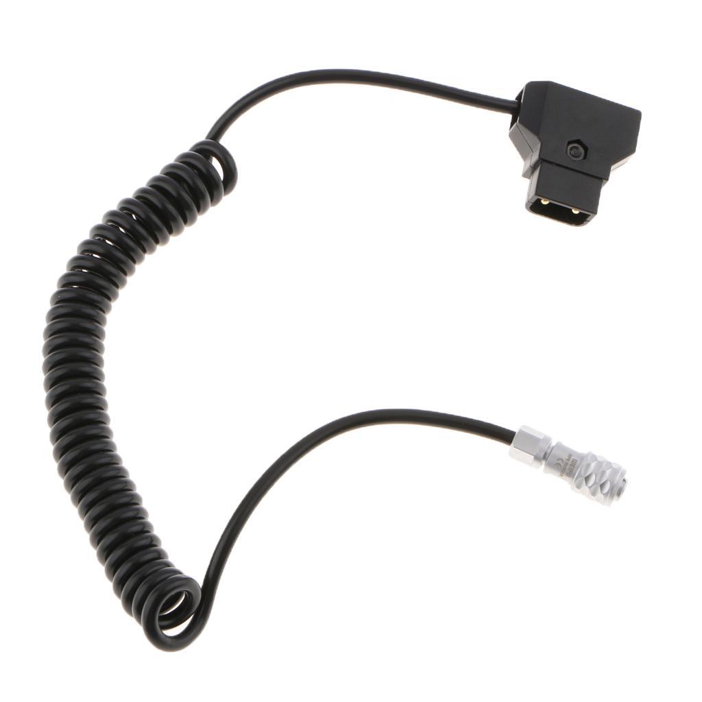 D-Tap Power Cable for Blackmagic Cinema Camera 4k Coiled+Straight0.5m
