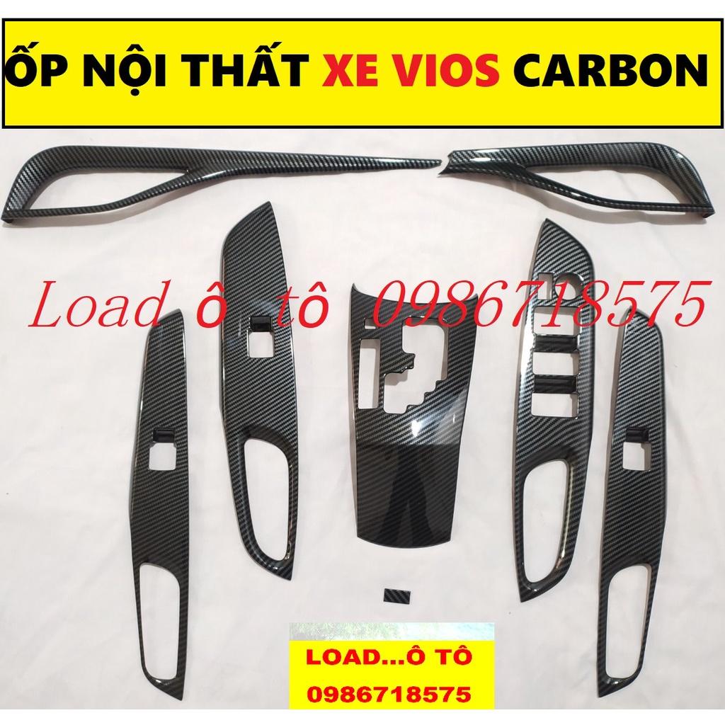 Ốp Nội Thất Carbon Xe Toyota Vios 2023-2019 Số Tự Động Cao Cấp Nhất Thị Trường