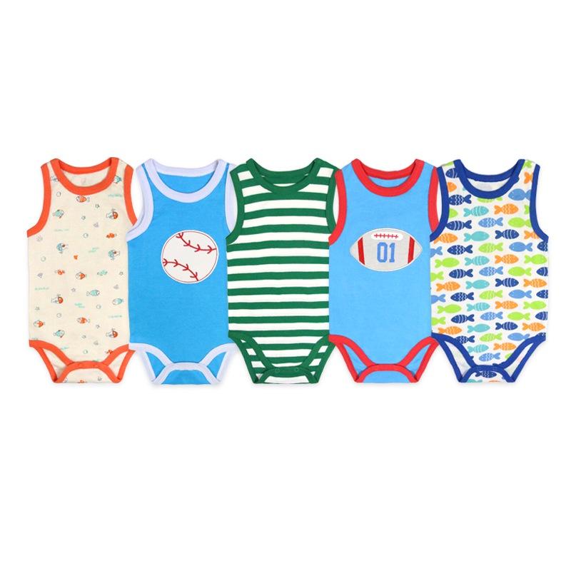 Bodysuit cho bé, đồ liền thân bé trai, bé gái vải cotton thoáng khí, body chip sát nách Easy Baby từ 0-24M (TT-008)