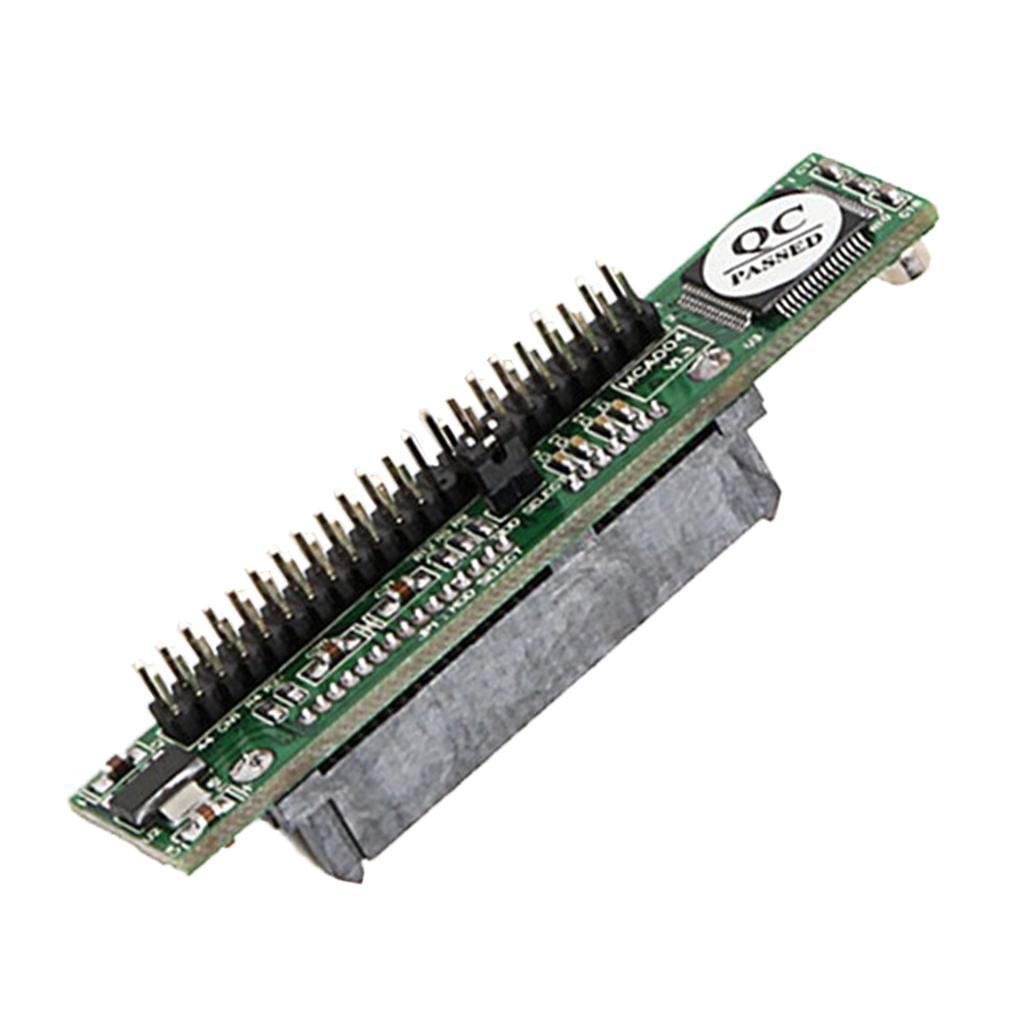 2Pieces SATA to 44Pin 2.5'' IDE Male HDD Adapter Plug Converter Female 7+15 Pin SATA
