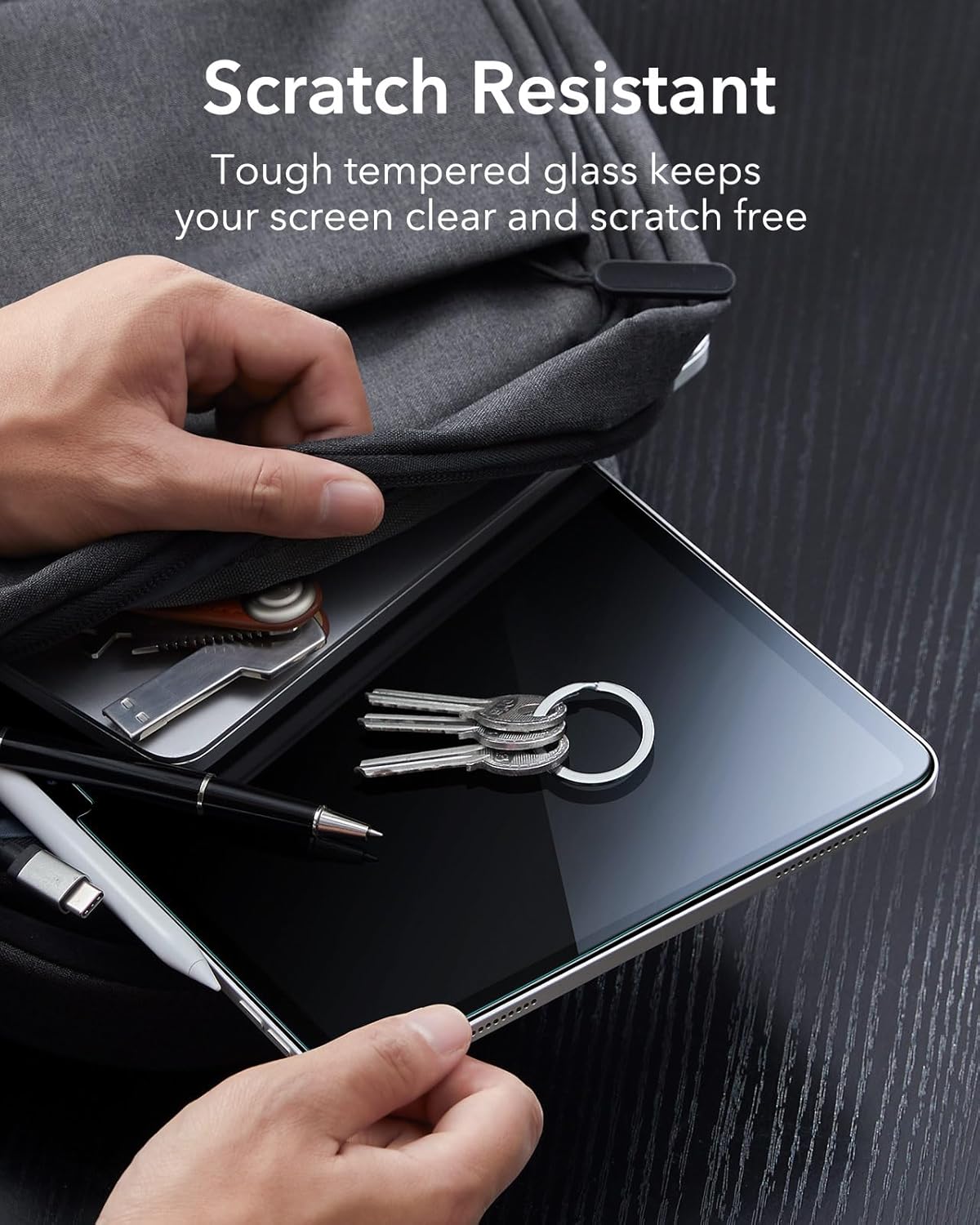Kính cường lực dán màn hình cho iPad Gen 11 / iPad Gen 10 2025/2022 ESR Tempered Glass Screen Protector - Hàng Chính Hãng