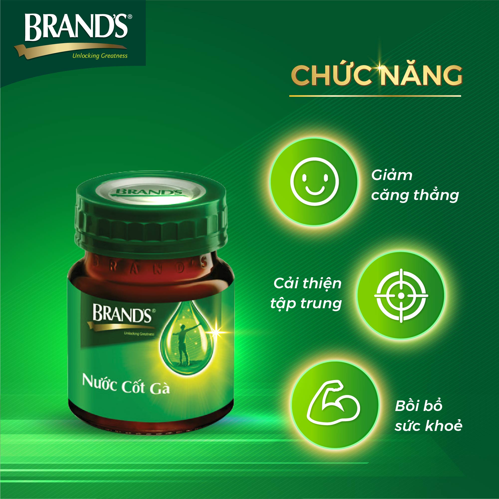 Combo 4 Nước cốt gà BRAND'S Vị Truyền Thống (42 ml x 24 lọ)