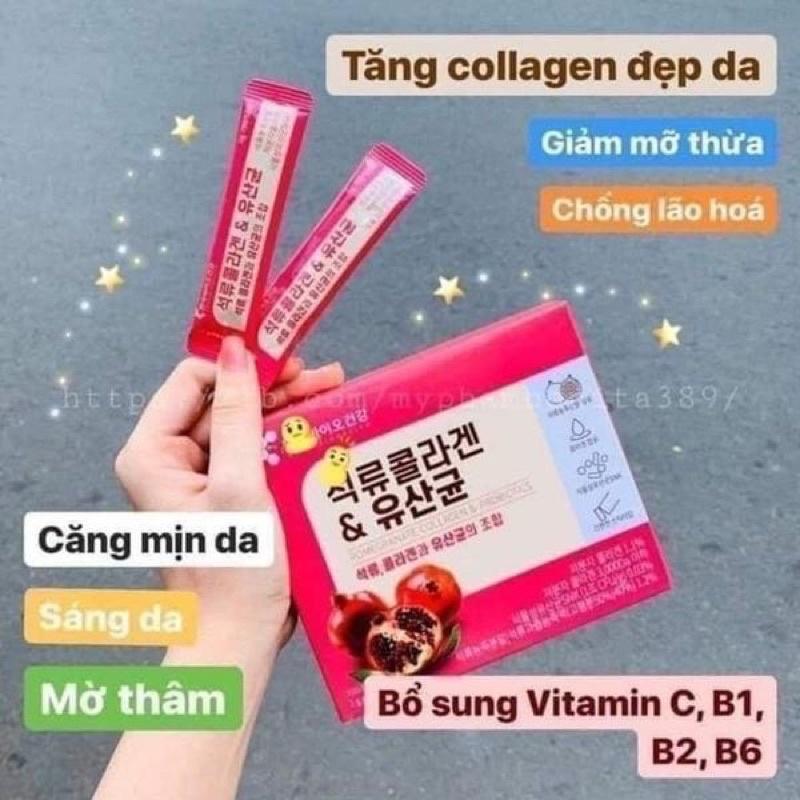 Bột colagen lựu Biocell Hàn Quốc (30goi)