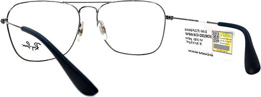 Gọng Kính Unisex Rayban RB3610V 2502 (58 15 140) xám