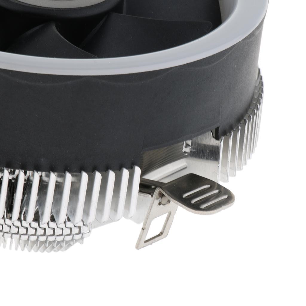 Aluminum 12V Cooled Fan 9cm Computer CPU w/ LED for Desktops