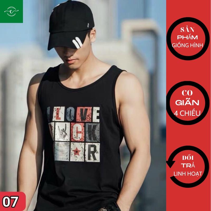 Áo Thun Ba Lỗ Thể Thao Nam Hàng Đẹp - Áo Tập GYM Nam Áo Ba Lỗ VOZODO 16