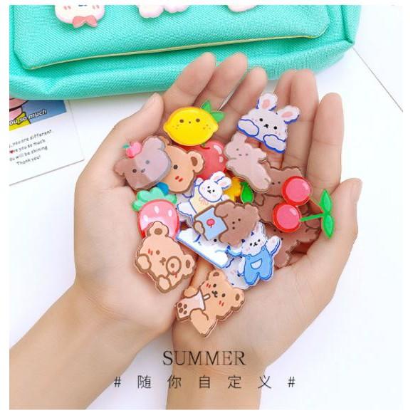 Set 100 ghim huy hiệu cài áo