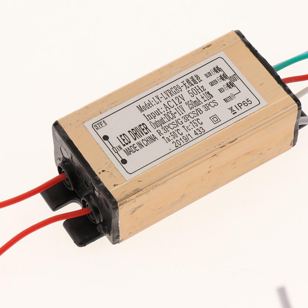 AC12-24V 3-18W Điều Khiển từ xa Đèn RGB Lái Xe Chống Nước Cấp Nguồn ĐÈN LED