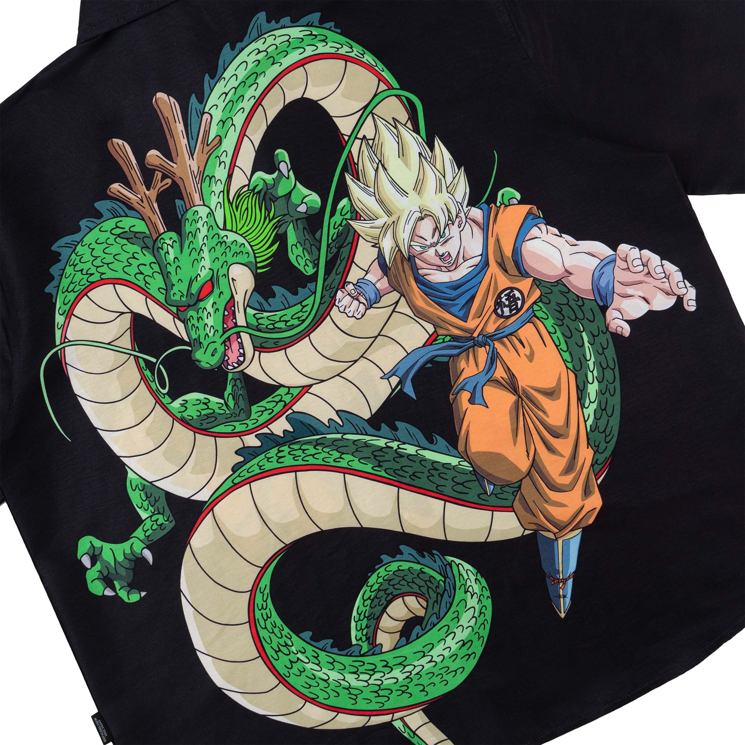 Áo Sơ Mi DIRTYCOINS | DRAGON BALL Z Goku &amp; Shenron Shirt - Black