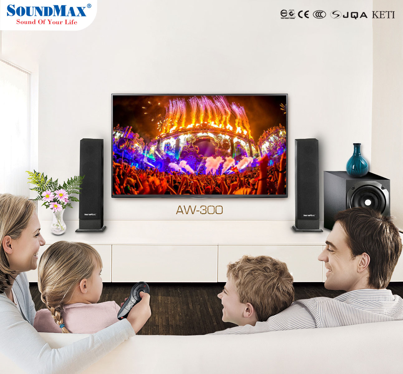 Loa Vi Tính 2.1 SoundMax AW-300 - HÀNG CHÍNH HÃNG