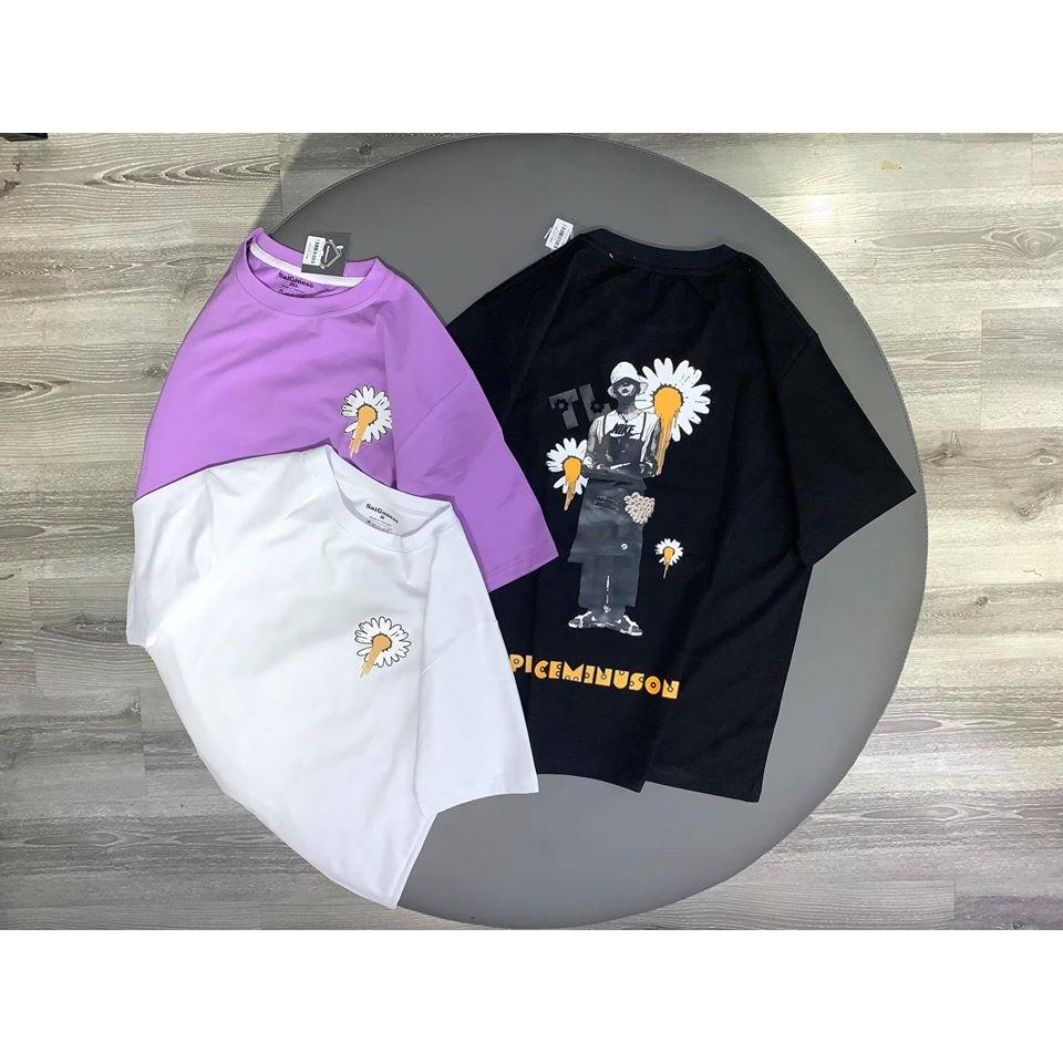 Áo Thun Cotton Nam Nữ Hoa Cúc G Dragon Unisex