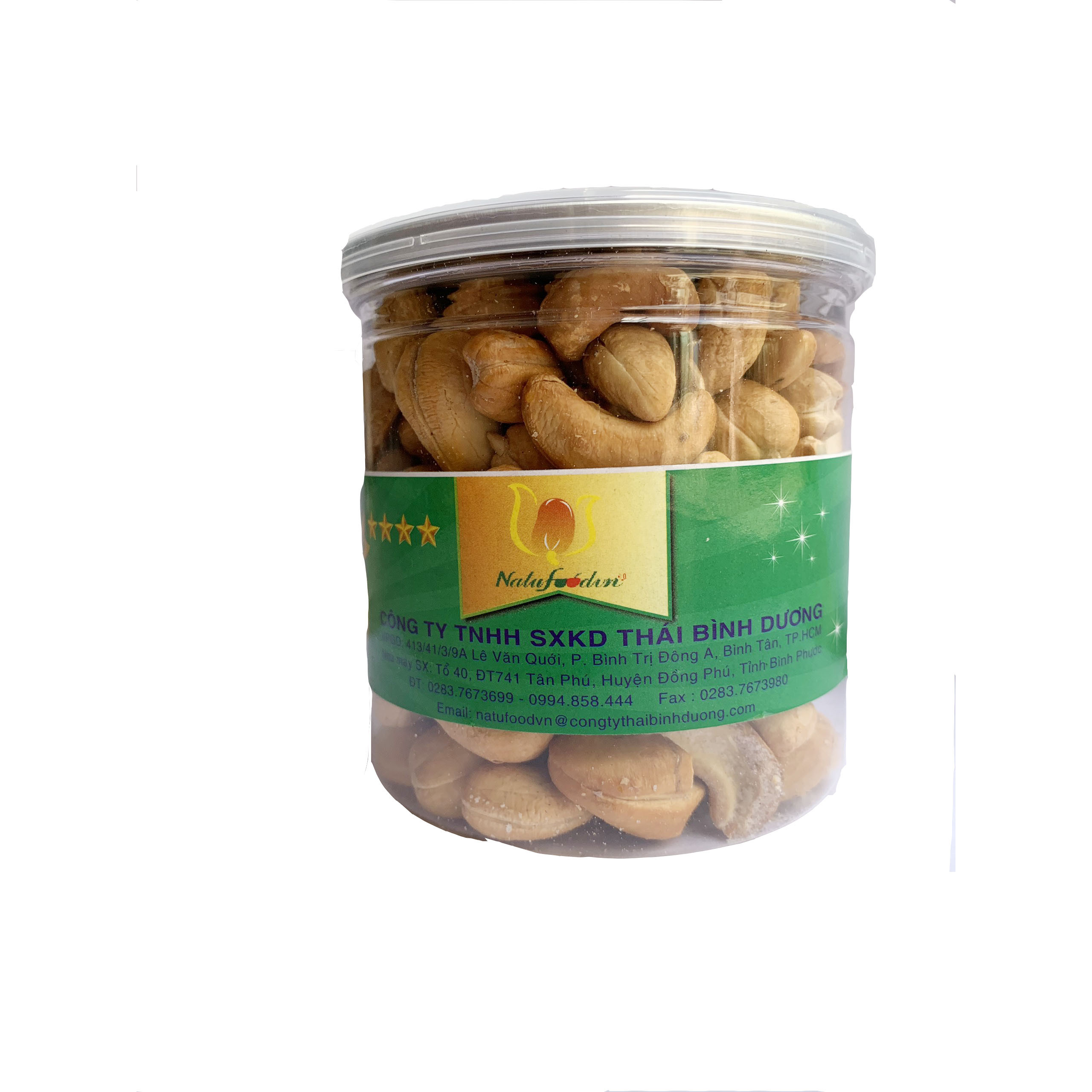 Hạt điều không vỏ lụa rang muối loại 1-  thương hiệu Natufoodvn ( Hộp 250g)- Đặc sản hạt điều Bình Phước