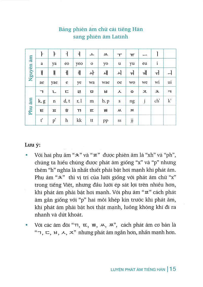 Luyện Phát Âm Tiếng Hàn (Tái Bản)