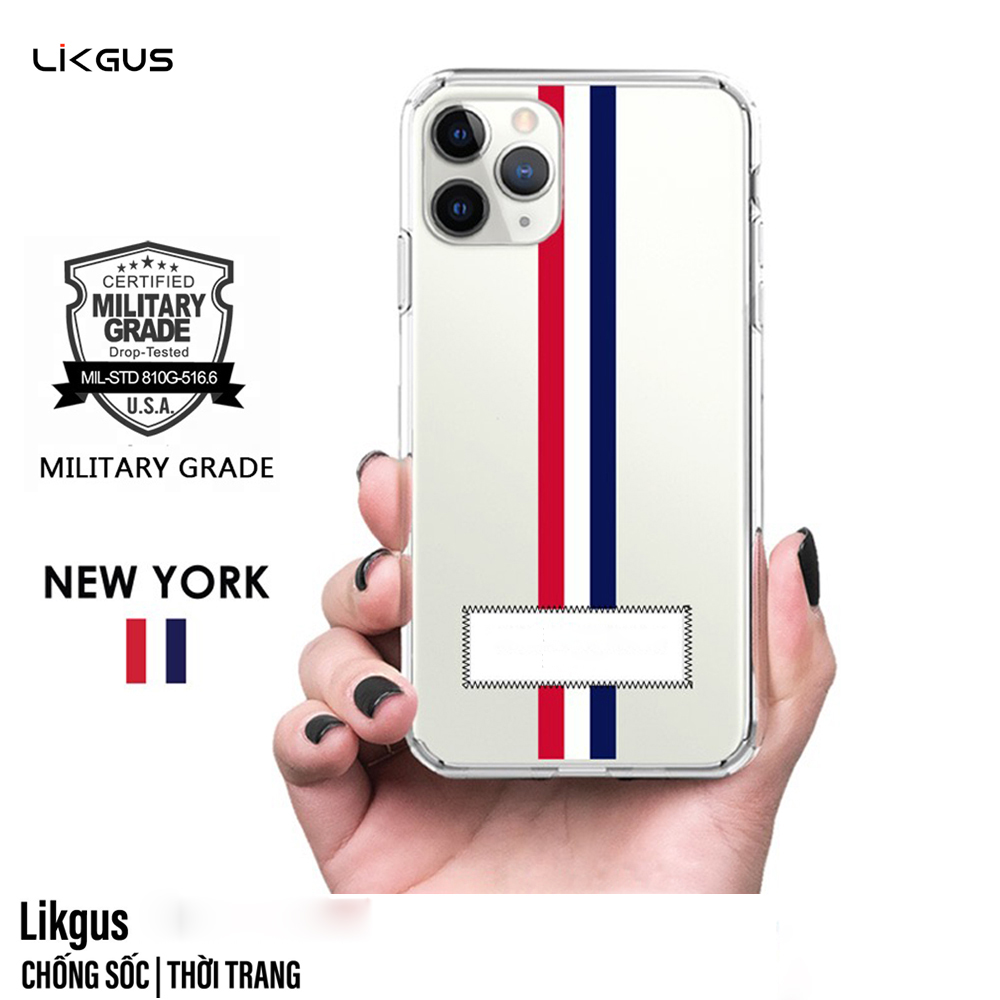 Ốp lưng chống sốc trong suốt  cho iPhone 12 Pro Max hiệu Likgus thom brown (bảo vệ toàn diện, chất liệu cao cấp, thiết kế thời trang) - hàng nhập khẩu