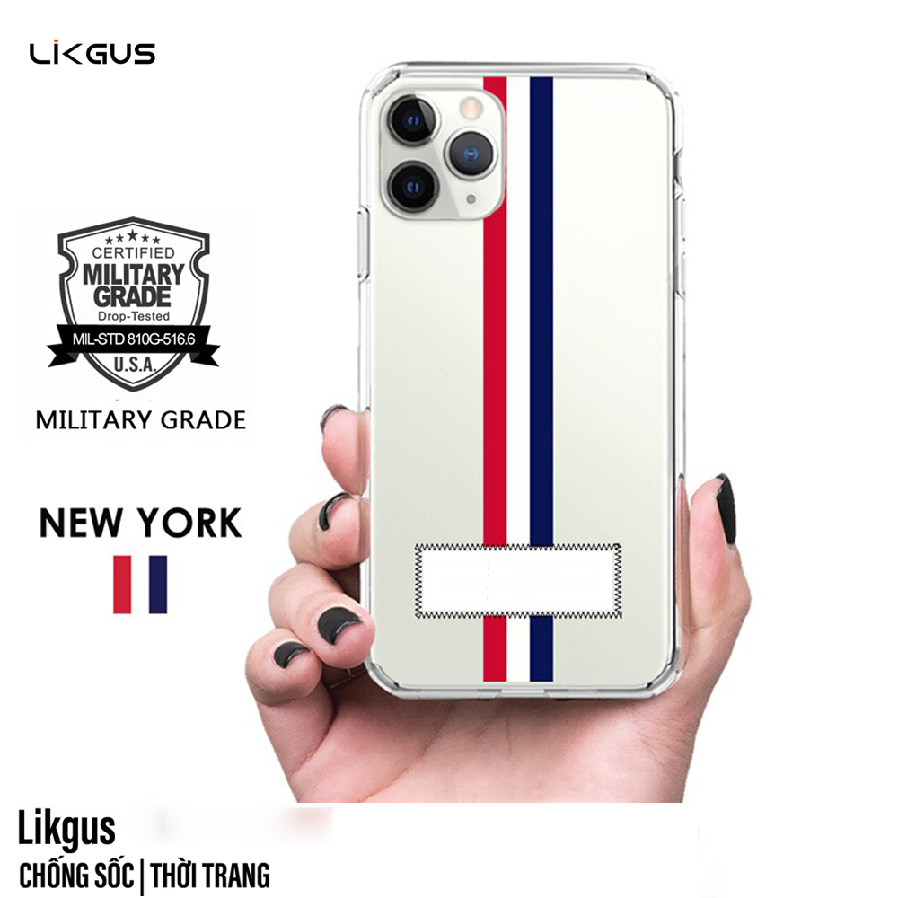 Ốp lưng chống sốc trong suốt cho iPhone 12 Pro Max hiệu Likgus thom brown - hàng nhập khẩu