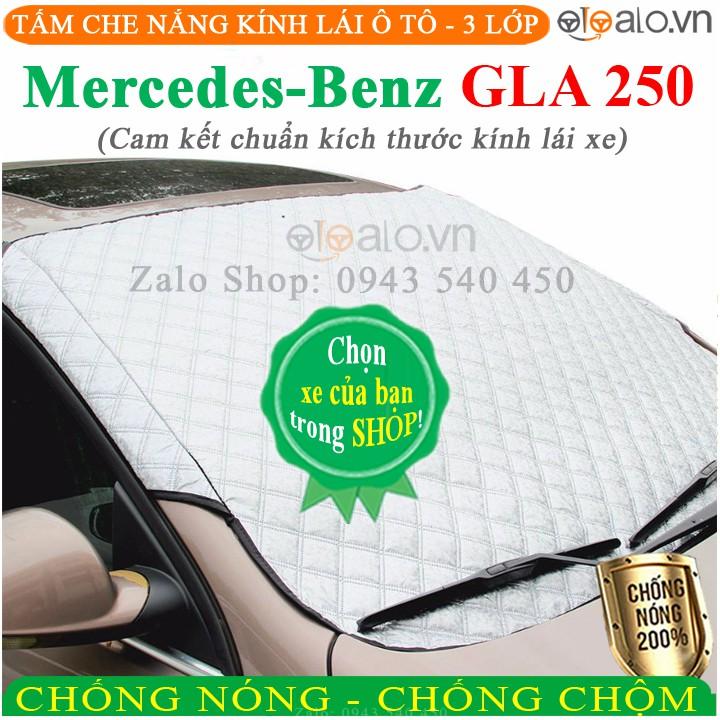 Tấm che chắn nắng kính lái ô tô Mercedes Benz GLA 250 CAO CẤP 3 Lớp Chắn Nắng Cản Nhiệt | OTOALO