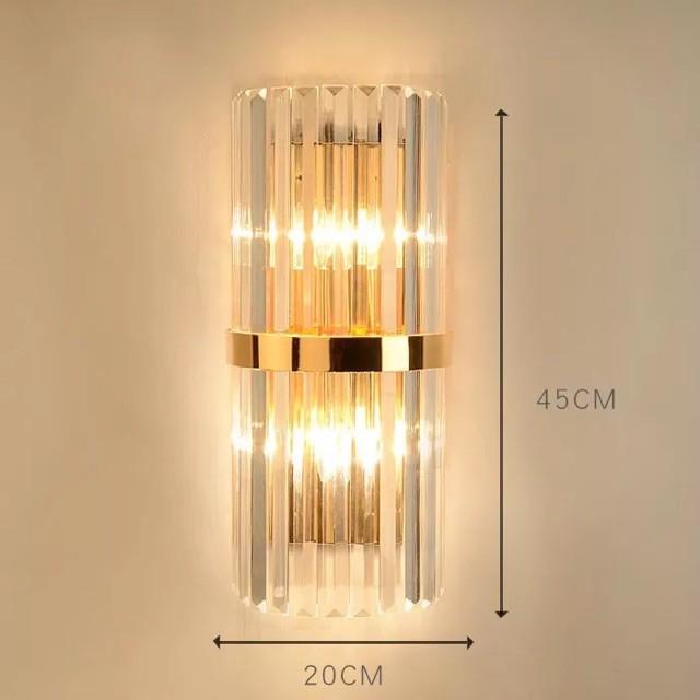 Đèn tường pha lê cao cấp, đèn gắn tường phale, đèn trang trí, đèn decor