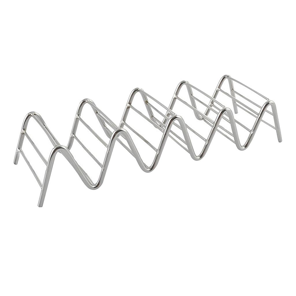 2pcs Taco Holder Stand Taco Truck Tray Mexican Food Rack Shells 4~5 Slots