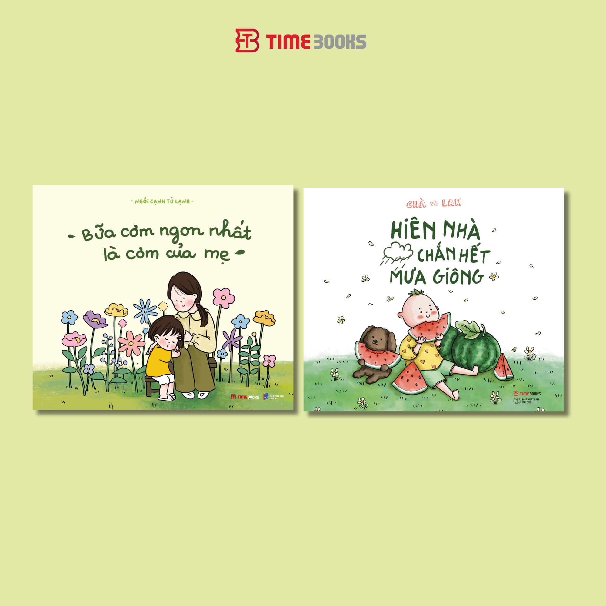 Combo 2 cuốn sách tô màu Bữa Cơm Ngon Nhất Là Cơm Của Mẹ + Hiên Nhà Chắn Hết Mưa Giông