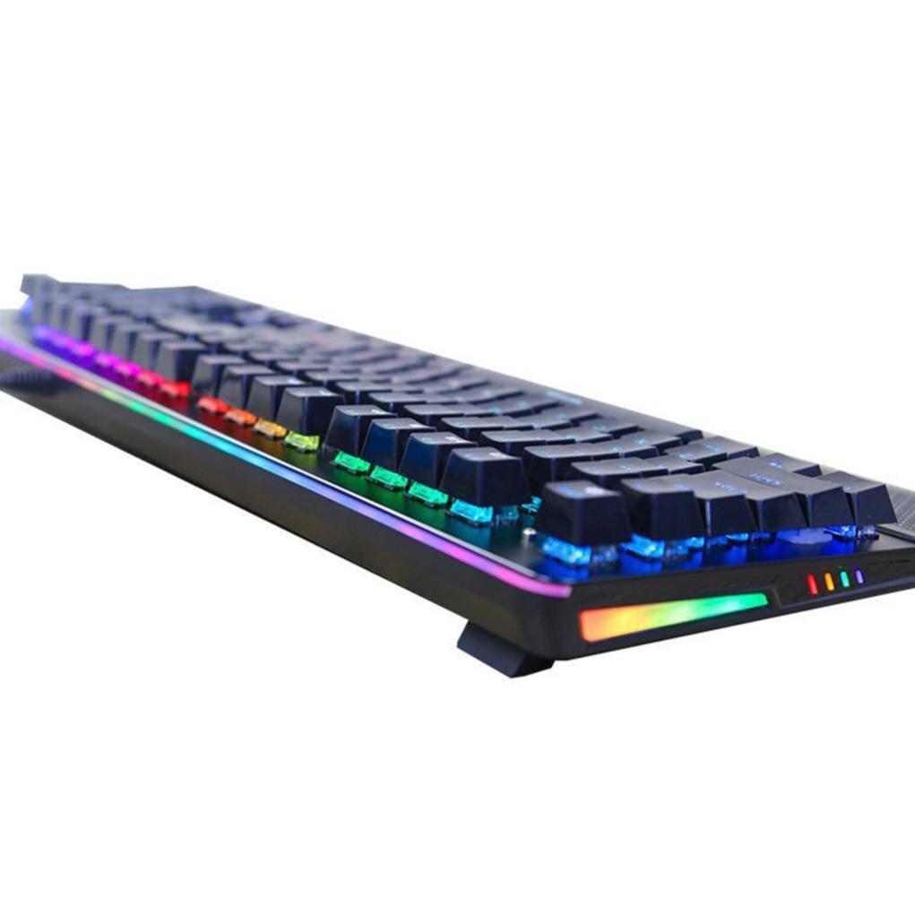 Bàn phím cơ gaming Fuhlen S Subverter đèn led RGB - Blue Switch Black - Chính hãng - Có tem Ninza chống hàng giả