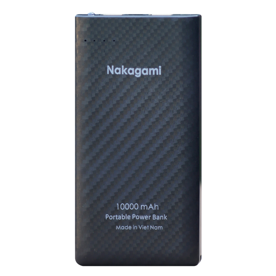 Pin sạc dự phòng Nakagami 10.000 mAh Hỗ Trợ Sạc Nhanh - Hàng Chính Hãng