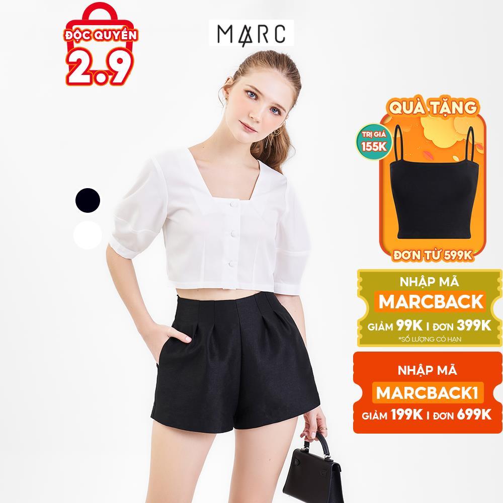 Quần short nữ MARC FASHION form xoè lưng liền nhấn li TRLH081722