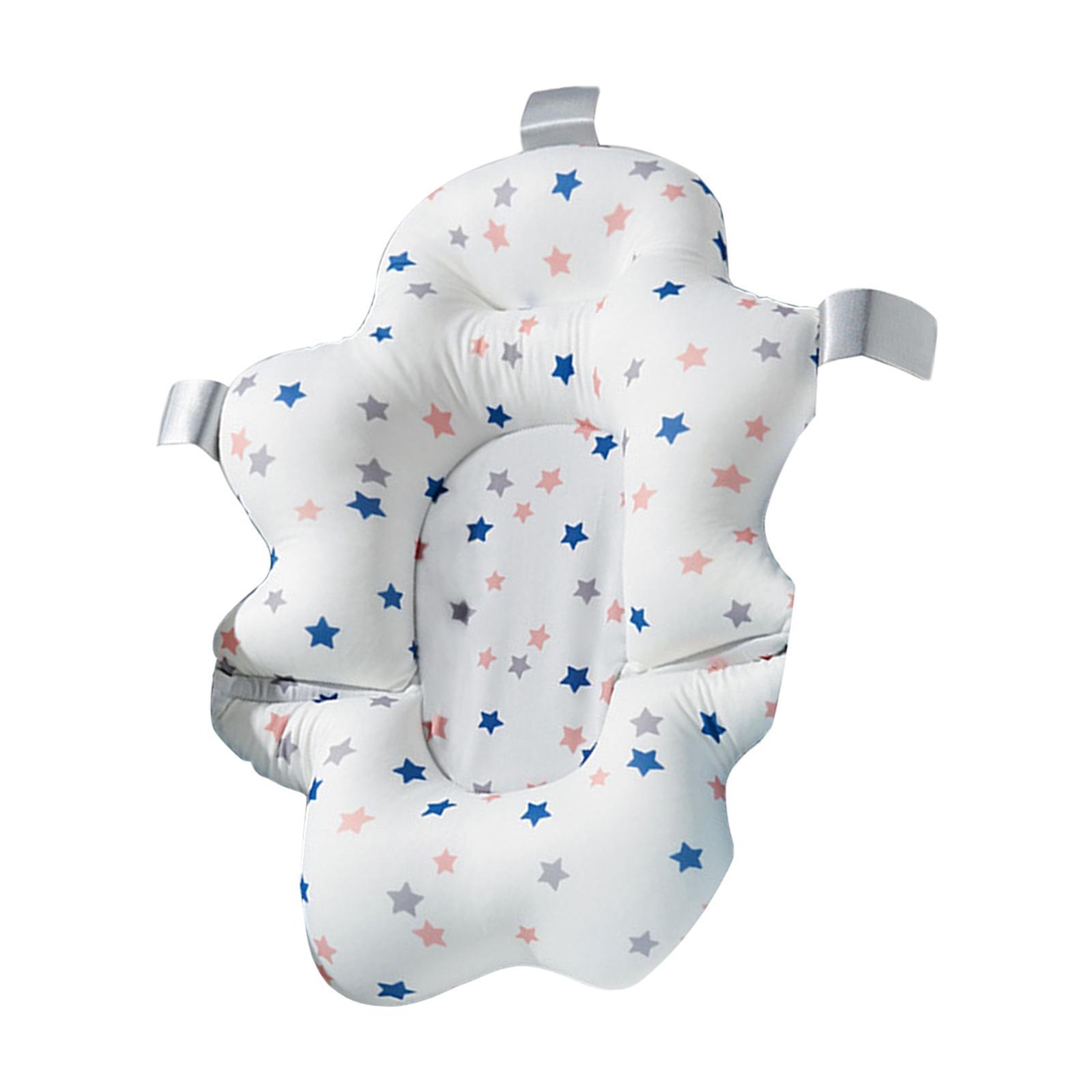 Baby Bath Cushion Pad Universal Newborn bed Foldable Baby 0-12M White