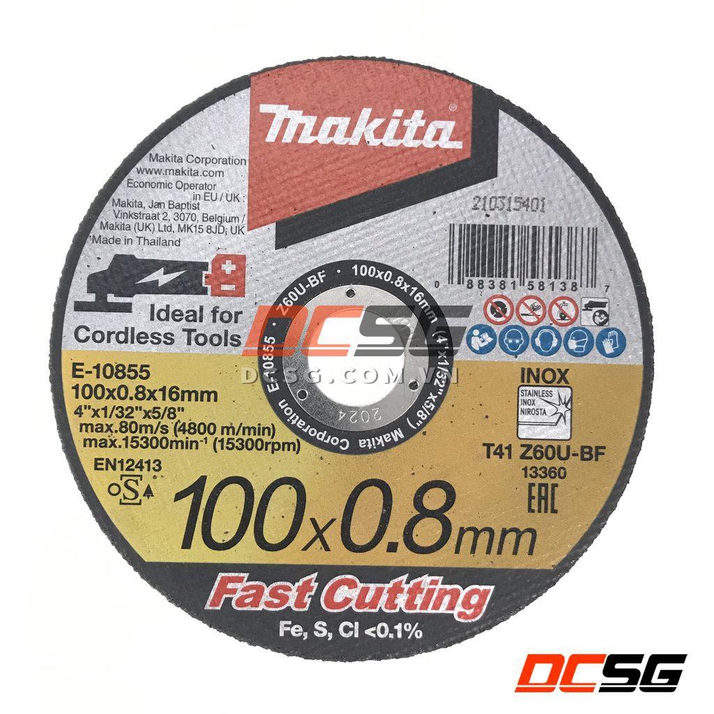 Đá cắt mỏng 100-125mm x 0.8mm Fast Cutting Makita | DCSG