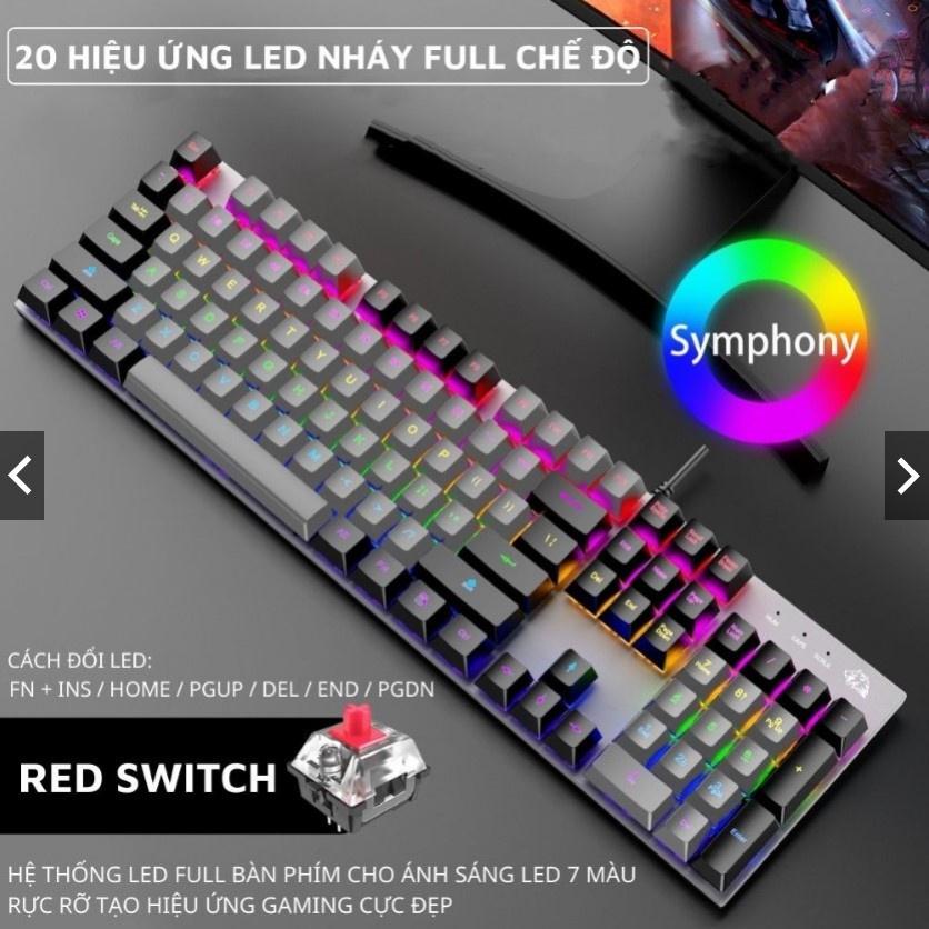 Bàn Phím Cơ Gaming Fullsize K1 COPUTA Red Switch Có Hotswap Bàn Phím Có Dây 20 Chế Độ LED