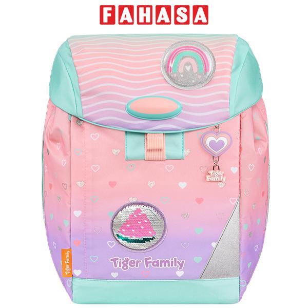 Cặp Chống Gù Eggie Schoolbag - Peach Waves - Go Green - Tiger Family TGEG-020A