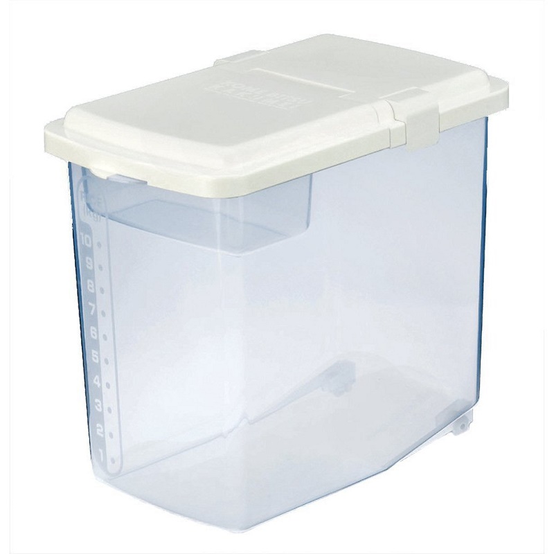 Combo 01 Thùng đựng gạo Inomata cao cấp 10kg + 01 Muôi xới cơm Ion bạc kháng khuẩn, chống dính Nakaya - Made in Japan