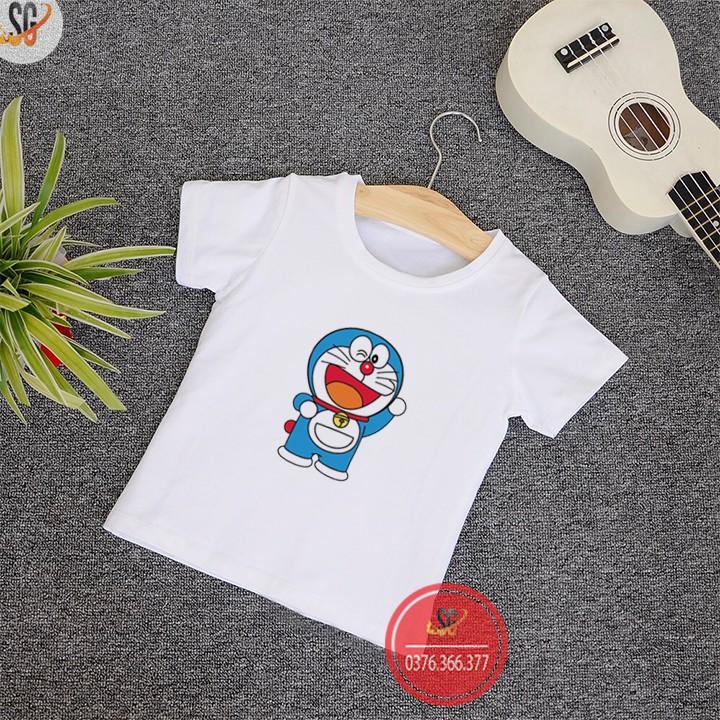 Áo trẻ em in Doremon - Thun Cotton thoải mái - Nhiều màu TE01