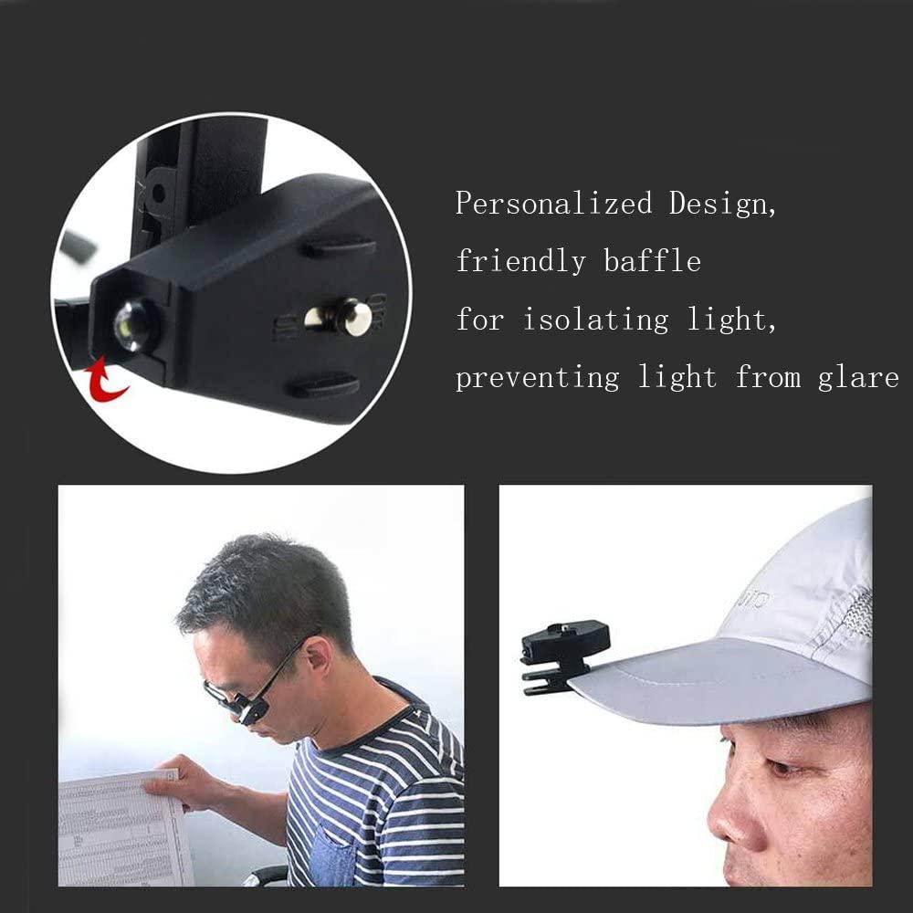 Đèn đọc nhỏ, đèn clip nắp, đèn led đèn chiếu sáng cho kính an toàn cắm trại đọc kính đọc sách câu cá