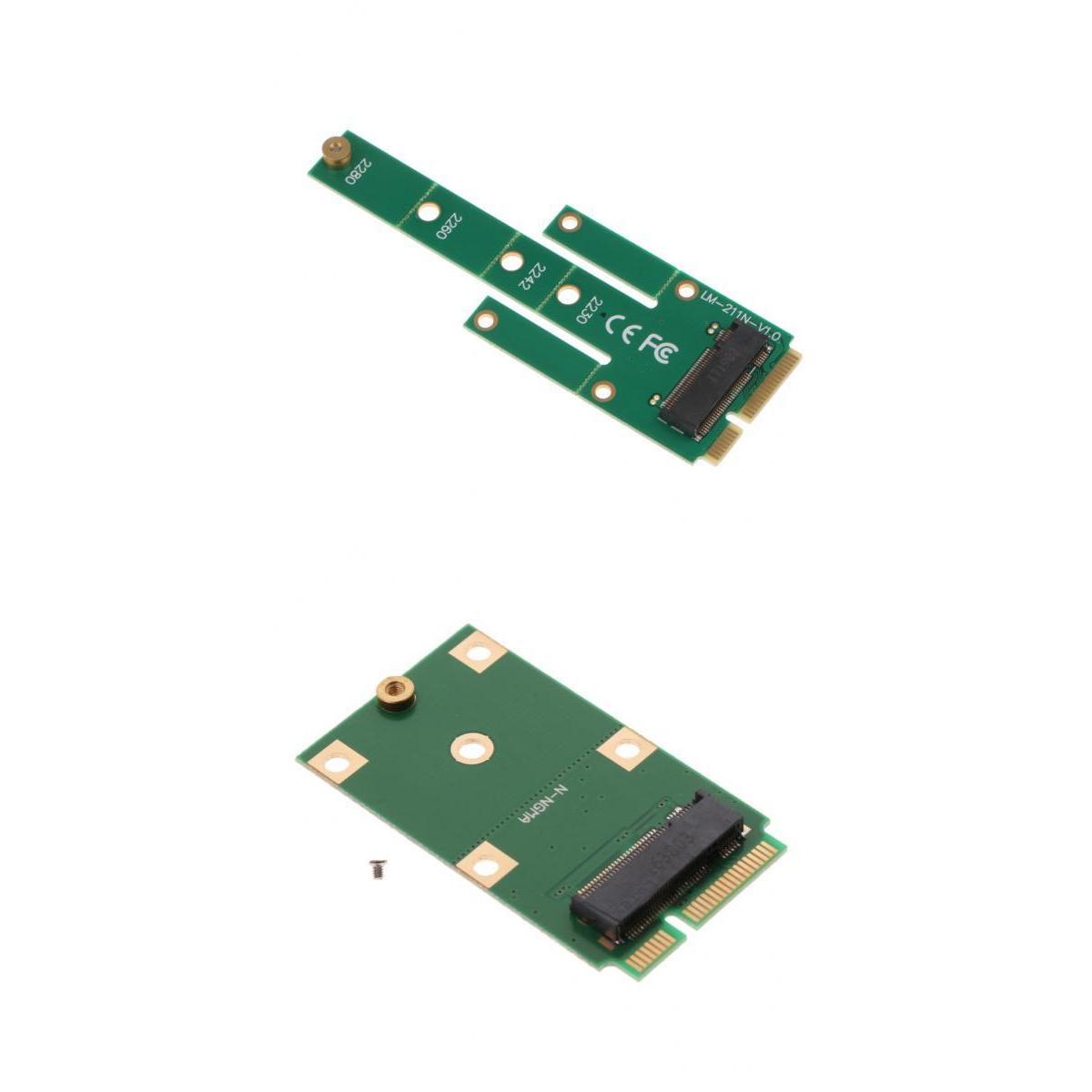 M.2 NGFF SSD to MSATA SSD Adapter+mSATA to M.2 NGFF SATA SSD Expansion Card