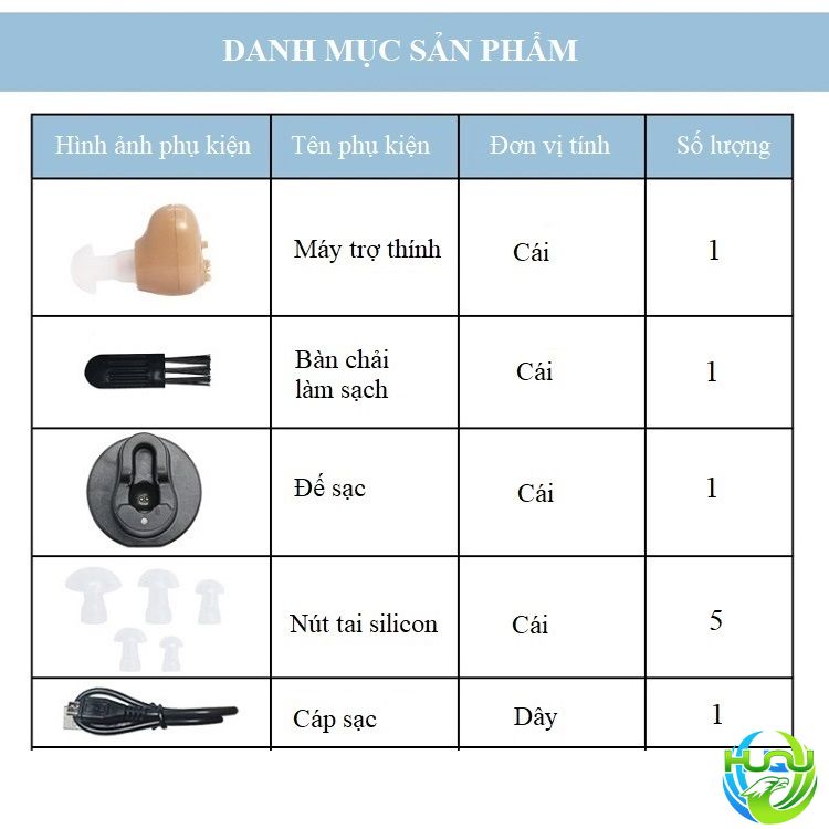 Tai nghe trợ thính cho người già Huqu Z12