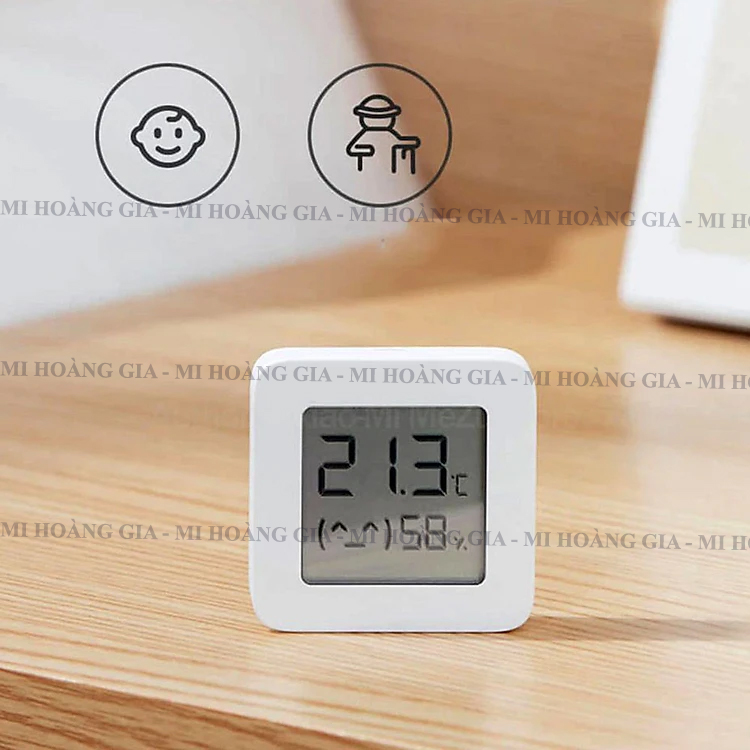 Nhiệt ẩm kế Bluetooth Xiaomi Mi Temperature and Humidity Monitor 2 NUN4126GL LYWSD03MMC - Hàng chính hãng