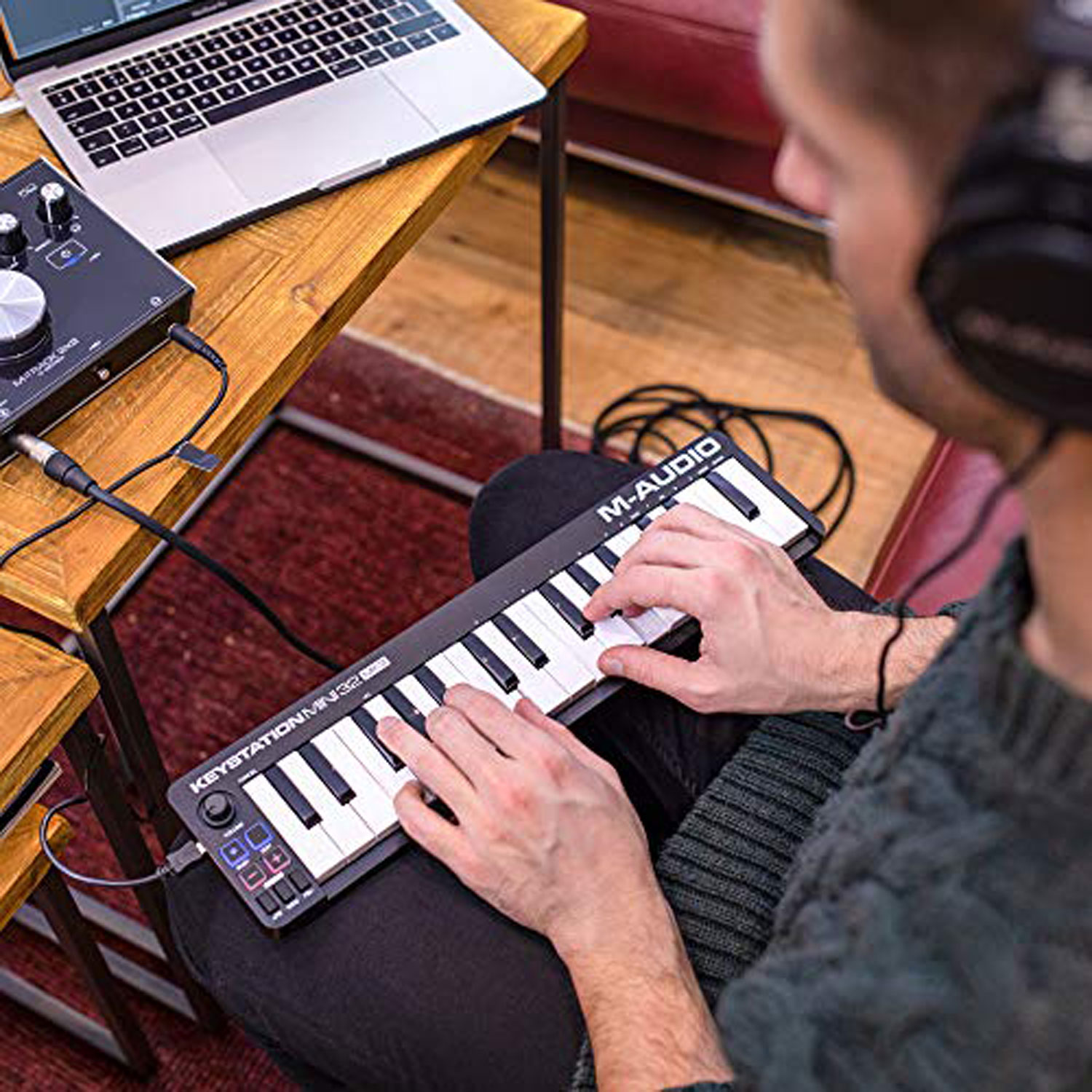 M-Audio Keystation Mini 32 Phím MK3 MIDI Keyboard Controller MKIII MAudio Bàn phím sáng tác - Sản xuất âm nhạc Producer - Kèm Móng Gẩy DreamMaker