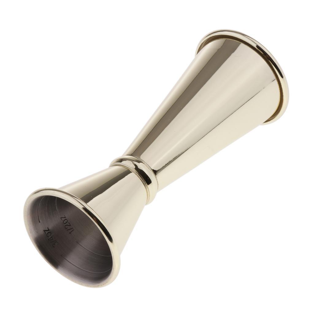 Stainless Cocktail Jigger Wine Mixer Measuring Double Cup Bar Supplies Red