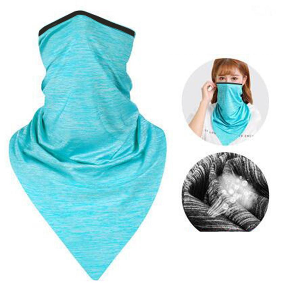 Mùa hè Kem chống nắng Silk Silk Silk Cycling Breathable Ice Silk mặt mặt nạ che phủ bảo vệ chống nắng ngoài trời balaclava Color: dark gray