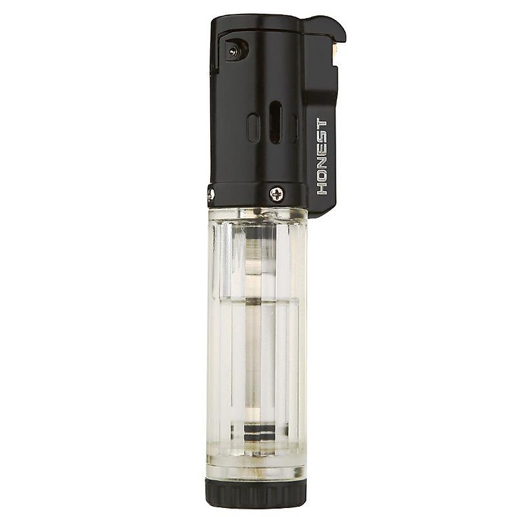 Vỏ Hột Quẹt Bật Lửa Gas Khò Tia HONEST BCZ-497 Thân Nhựa Trong Suốt Độc Đáo Bánh Xe Đánh Lửa Nhẹ